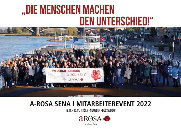 Team event on board the new A-ROSA SENA. Photo: A-ROSA Flussschiff GmbH